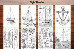Sailing Coloring Books - CraftNest - Digital Crafting and Art