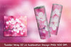 Sakura Branch Tumbler Wrap Clipart Bundle