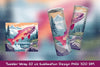 Salmon River Tumbler Wrap Clipart Bundle