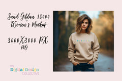 Gildan Women's Mockup Design Template - CraftNest - Digital Crafting and Art