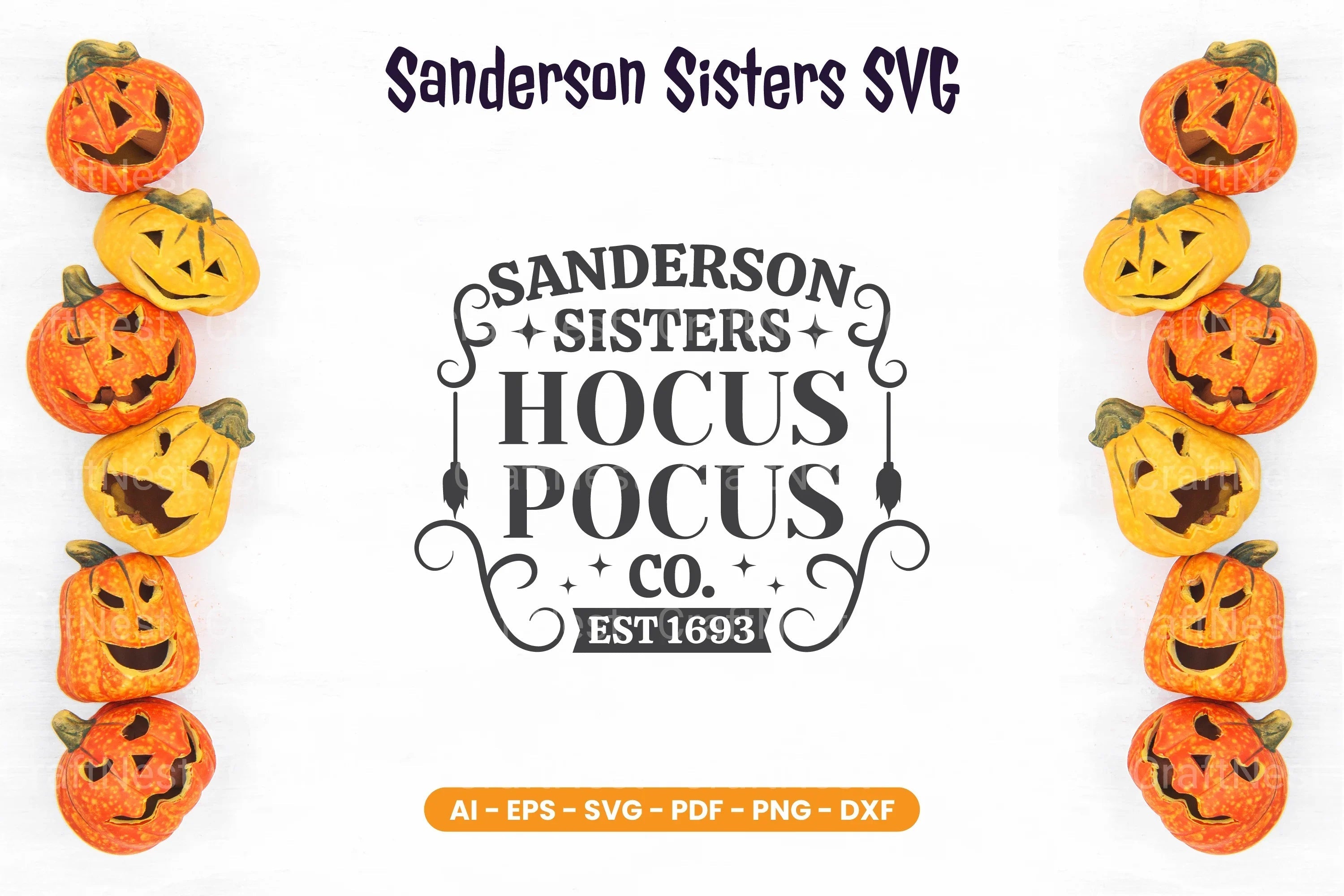 Sanderson Sisters Halloween SVG Bundle - CraftNest - Digital Crafting and Art