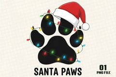 Santa Paws Christmas Clipart Bundle - CraftNest - Digital Crafting and Art