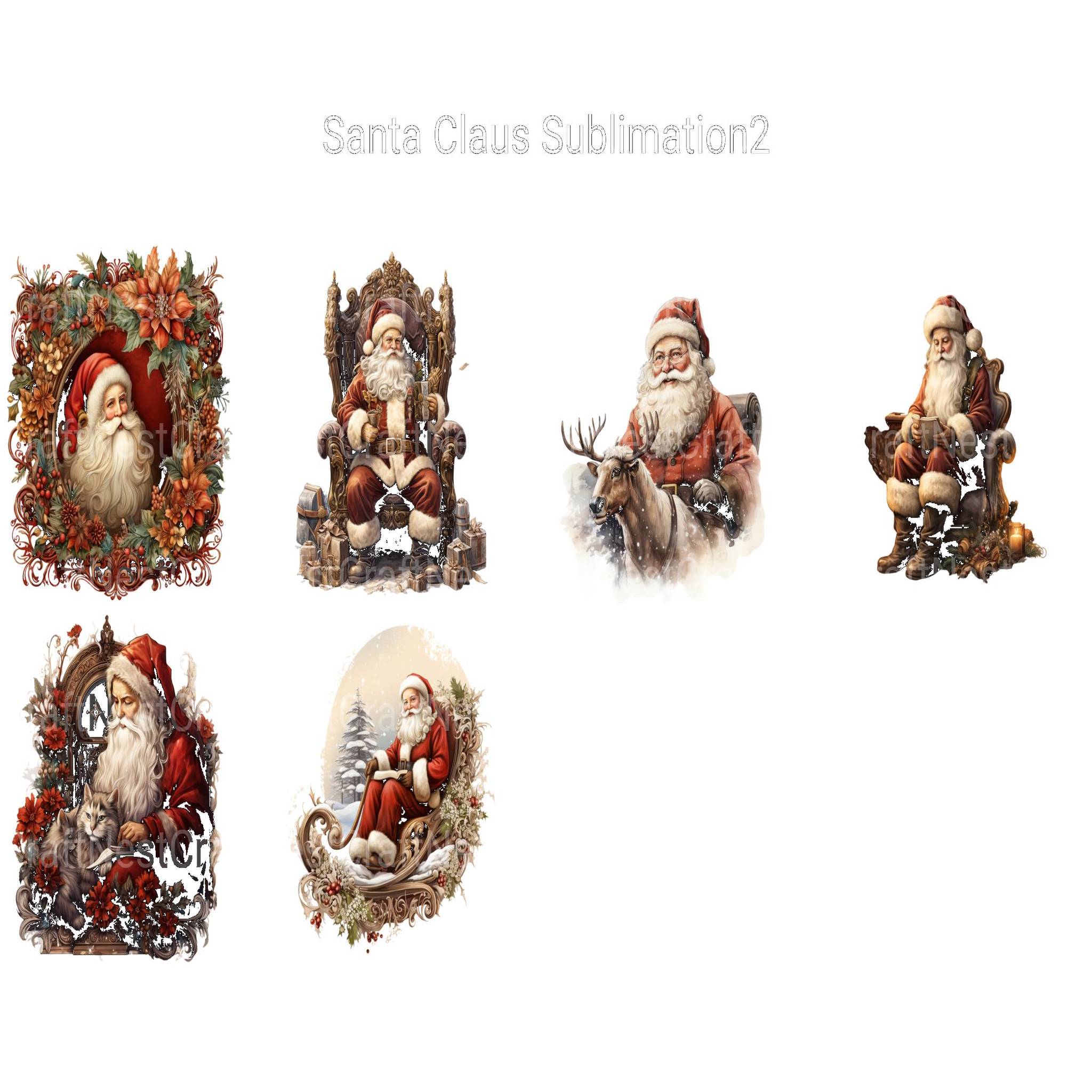 Santa Claus Clipart 2 - CraftNest - Digital Crafting and Art