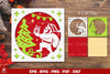 Santa and Gift Box Layered Papercut Clipart Bundle