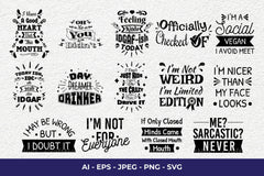Sarcastic SVG Bundle - CraftNest - Digital Crafting and Art
