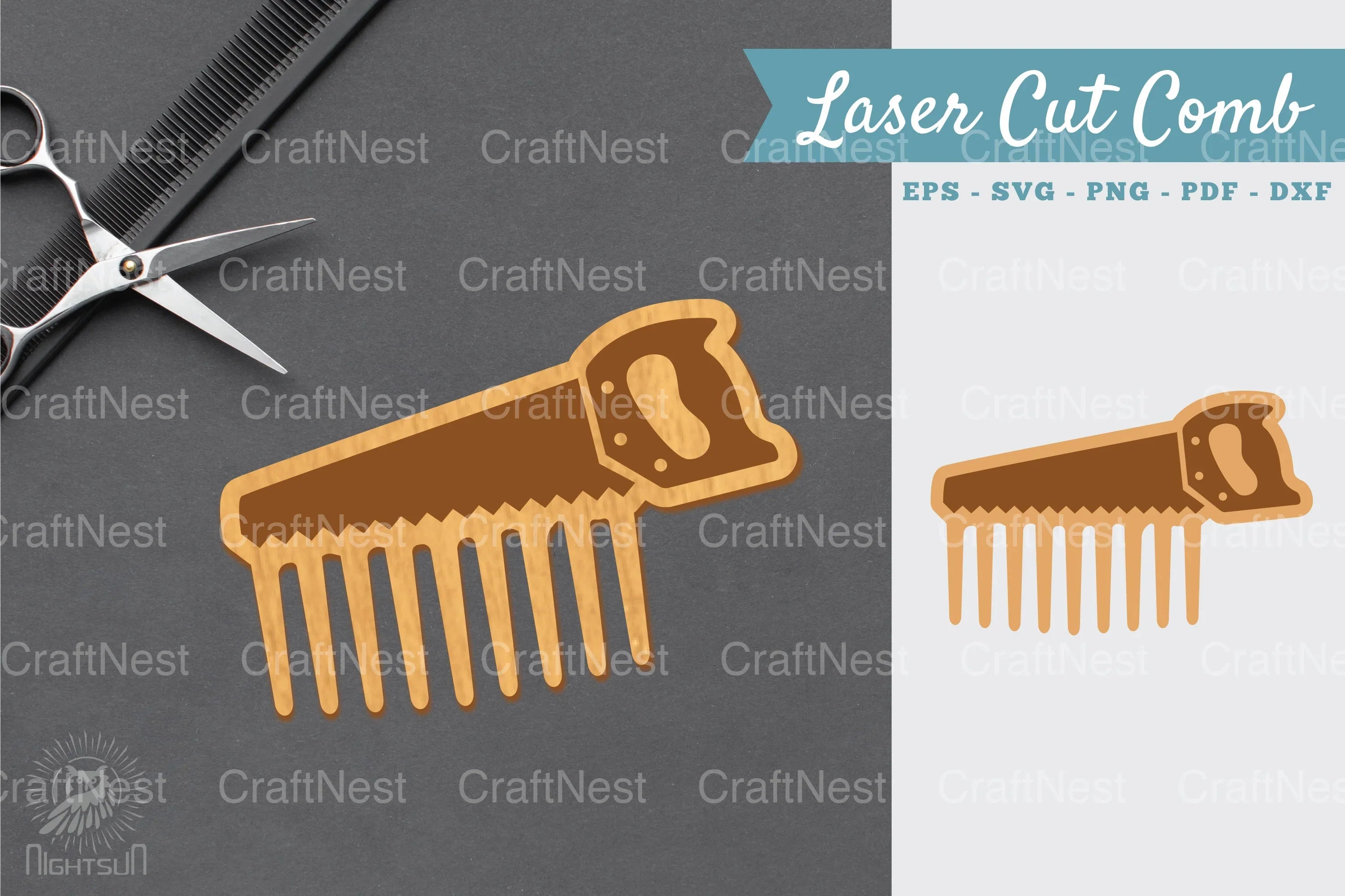 Laser Cut Comb SVG Bundle - CraftNest - Digital Crafting and Art