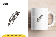 Scandinavian Doodle Feather SVG Bundle - CraftNest - Digital Crafting and Art