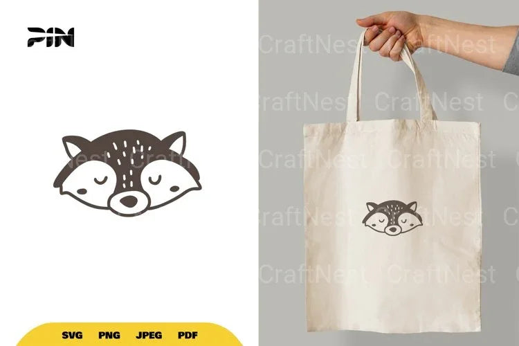 Scandinavian Doodle Raccoon Clipart Bundle - CraftNest - Digital Crafting and Art