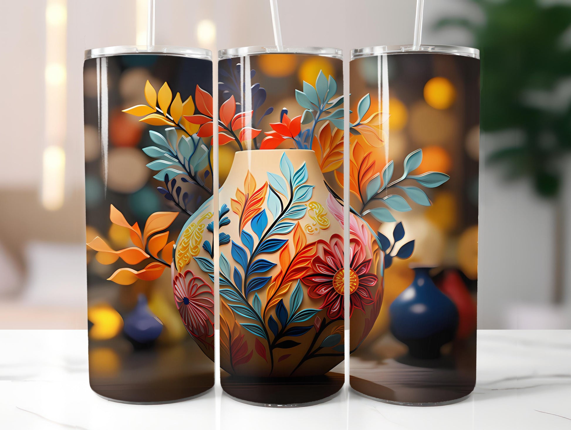 Scandinavian Spring 3 Tumbler Wrap - CraftNest