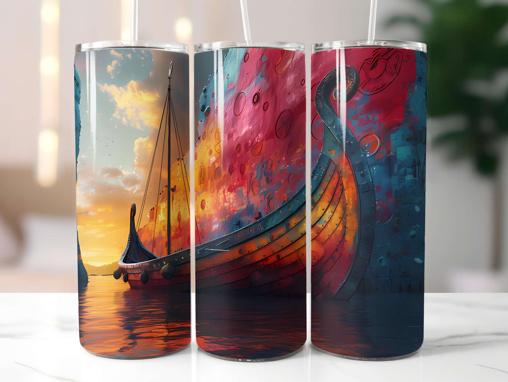 Scandinavian Summer 4 Tumbler Wrap - CraftNest - Digital Crafting and Art