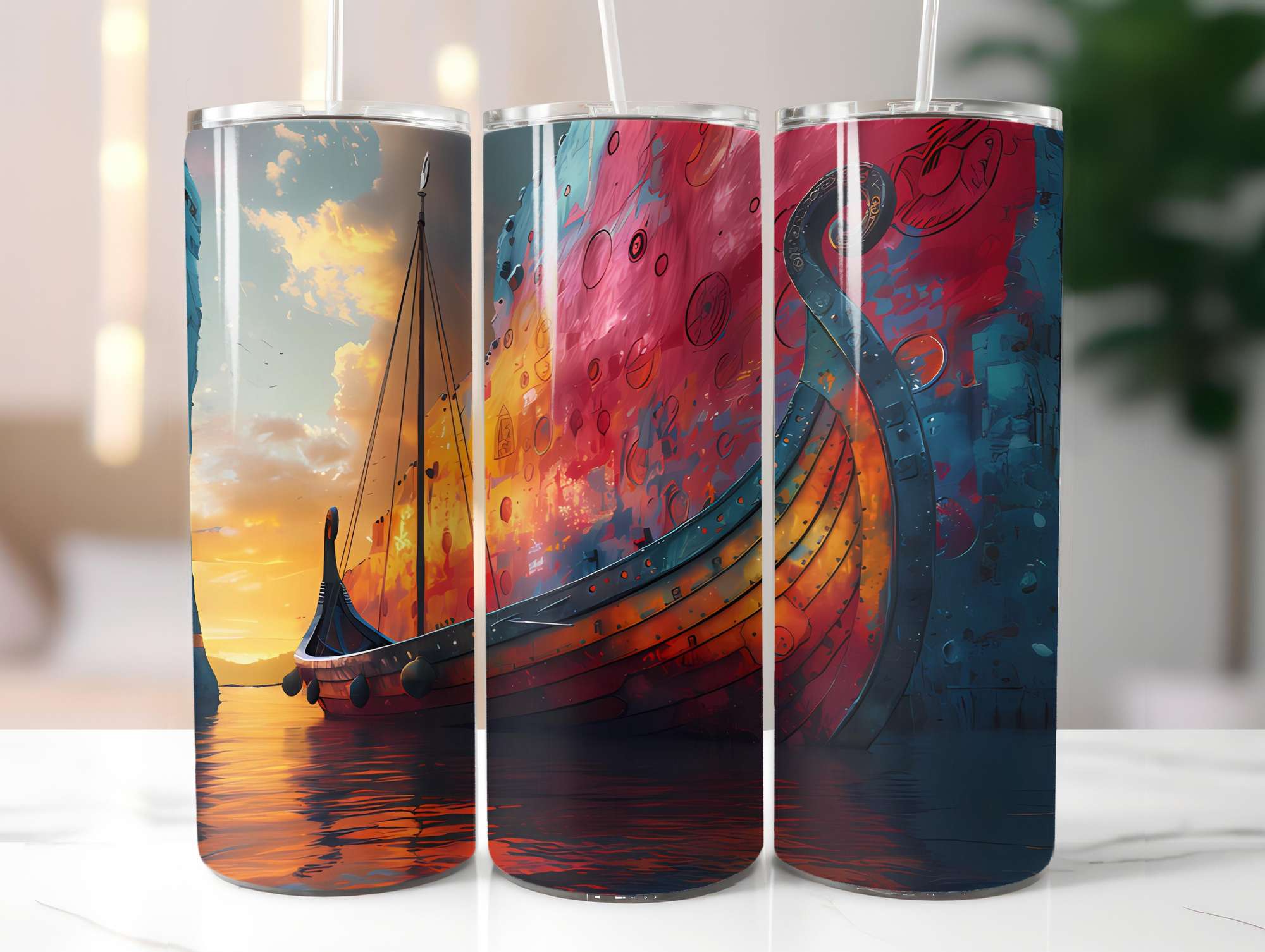 Scandinavian Summer 4 Tumbler Wrap - CraftNest - Digital Crafting and Art