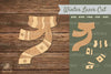 Scarf Laser Cut Decoration Clipart Bundle