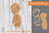 Scarf Laser Cut Decoration Clipart Bundle