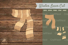 Scarf Laser Cut Decoration Clipart Bundle - CraftNest - Digital Crafting and Art