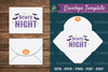 Scary Night Envelope Template SVG Bundle