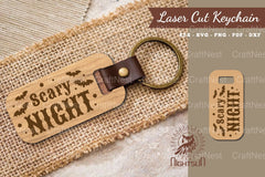 Scary Night Laser Cut Keychain Design Bundle - CraftNest - Digital Crafting and Art