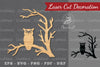 Scary Owl Laser Cut Decoration Clipart Bundle
