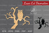 Scary Owl Laser Cut Decoration Clipart Bundle