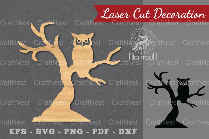 Scary Owl Laser Cut Decoration Clipart Bundle - CraftNest - Digital Crafting and Art