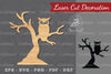 Scary Owl Laser Cut Decoration Clipart Bundle