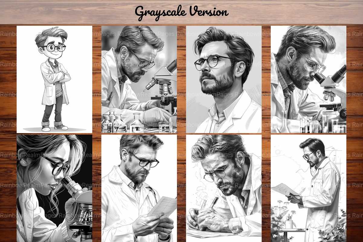 Scientist Coloring Books - CraftNest - Digital Crafting and Art