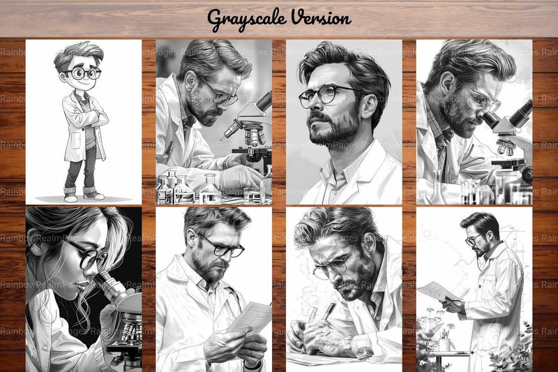 Scientist Coloring Books - CraftNest - Digital Crafting and Art