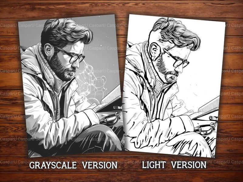 Scientist Coloring Books - CraftNest - Digital Crafting and Art