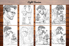 Scientist Coloring Books - CraftNest - Digital Crafting and Art