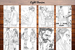 Scientist Coloring Books - CraftNest - Digital Crafting and Art