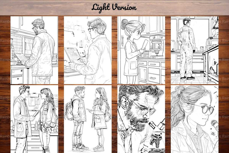 Scientist Coloring Books - CraftNest - Digital Crafting and Art
