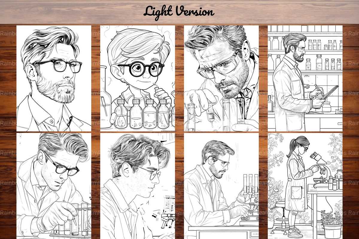 Scientist Coloring Books - CraftNest - Digital Crafting and Art