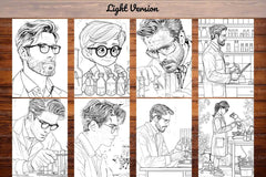 Scientist Coloring Books - CraftNest - Digital Crafting and Art