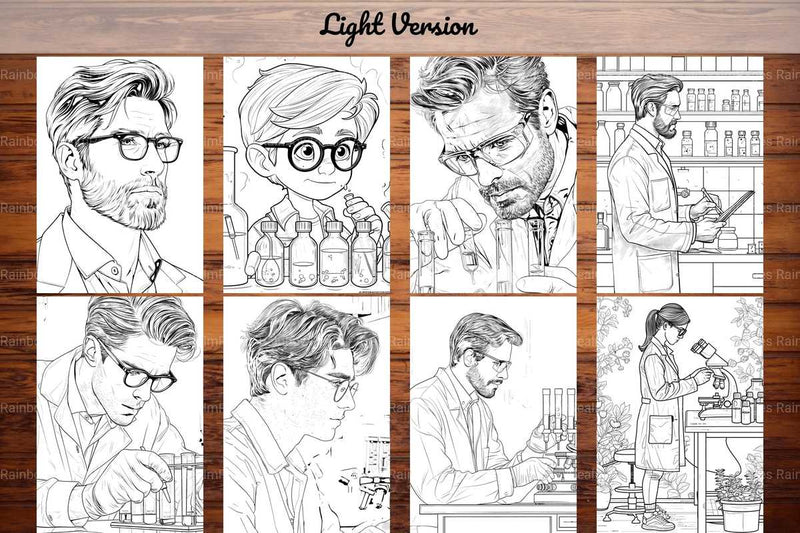 Scientist Coloring Books - CraftNest - Digital Crafting and Art