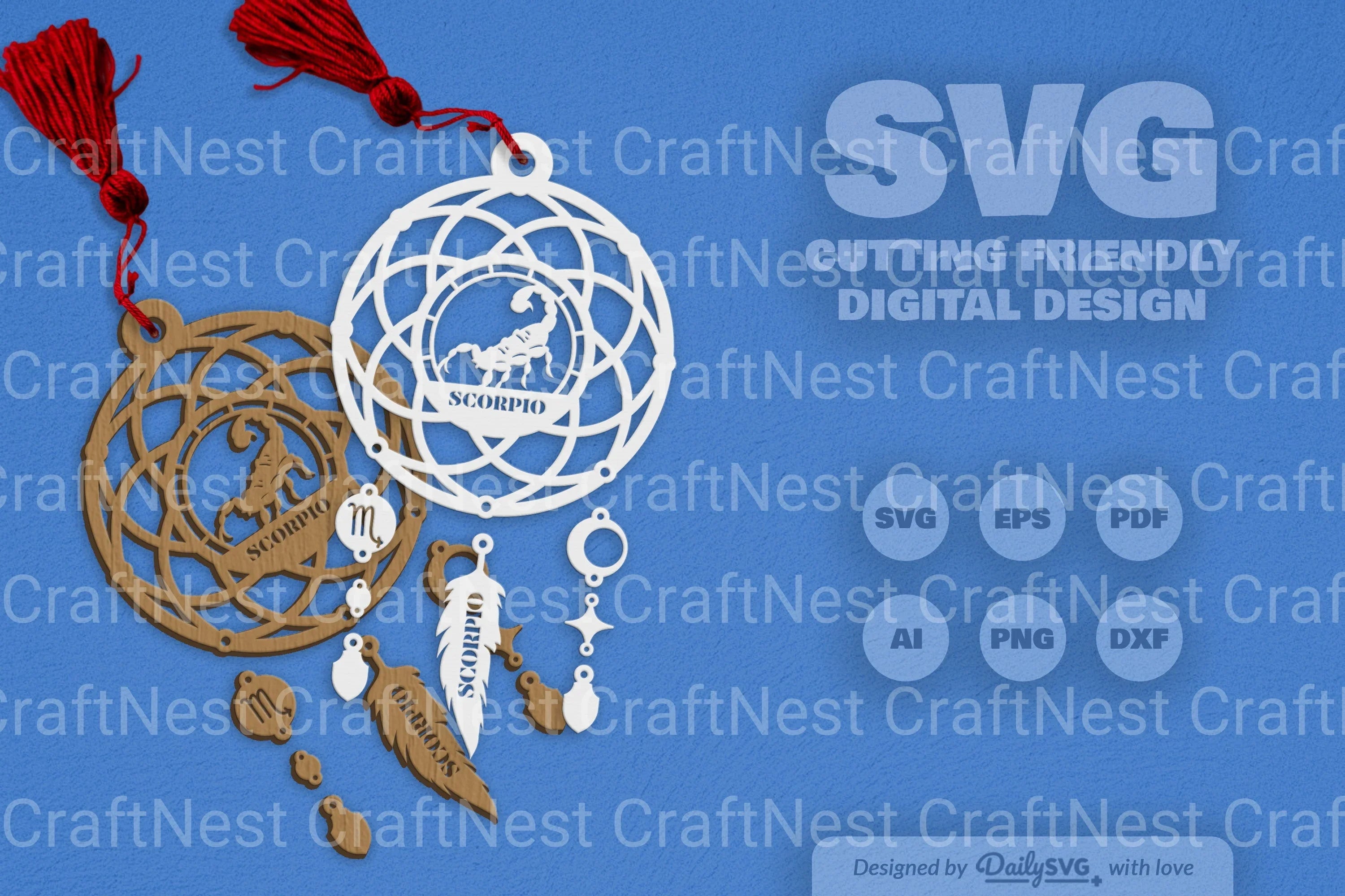 Scorpio Dream Catcher Set SVG Bundle