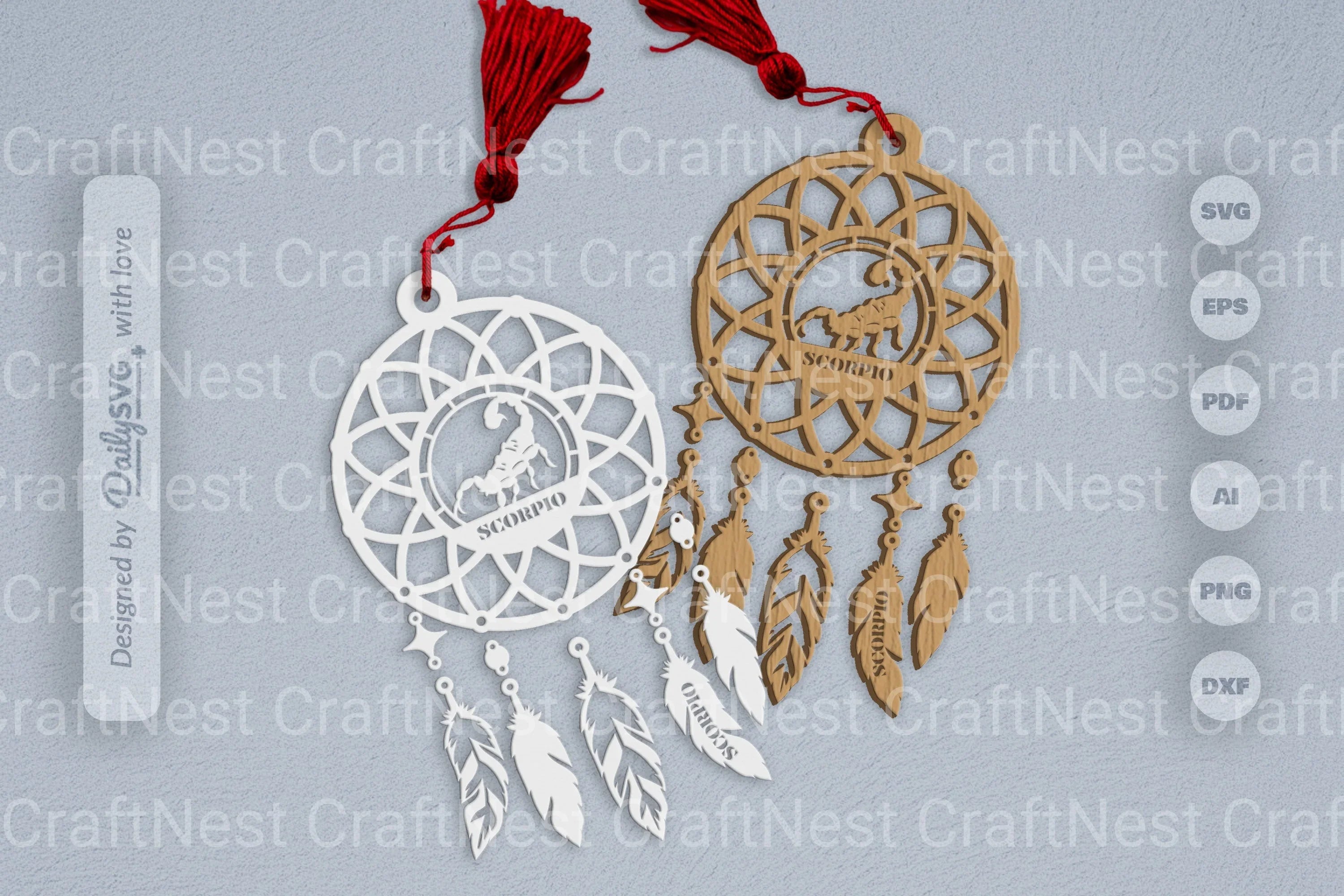Scorpio Dream Catcher Set SVG Bundle