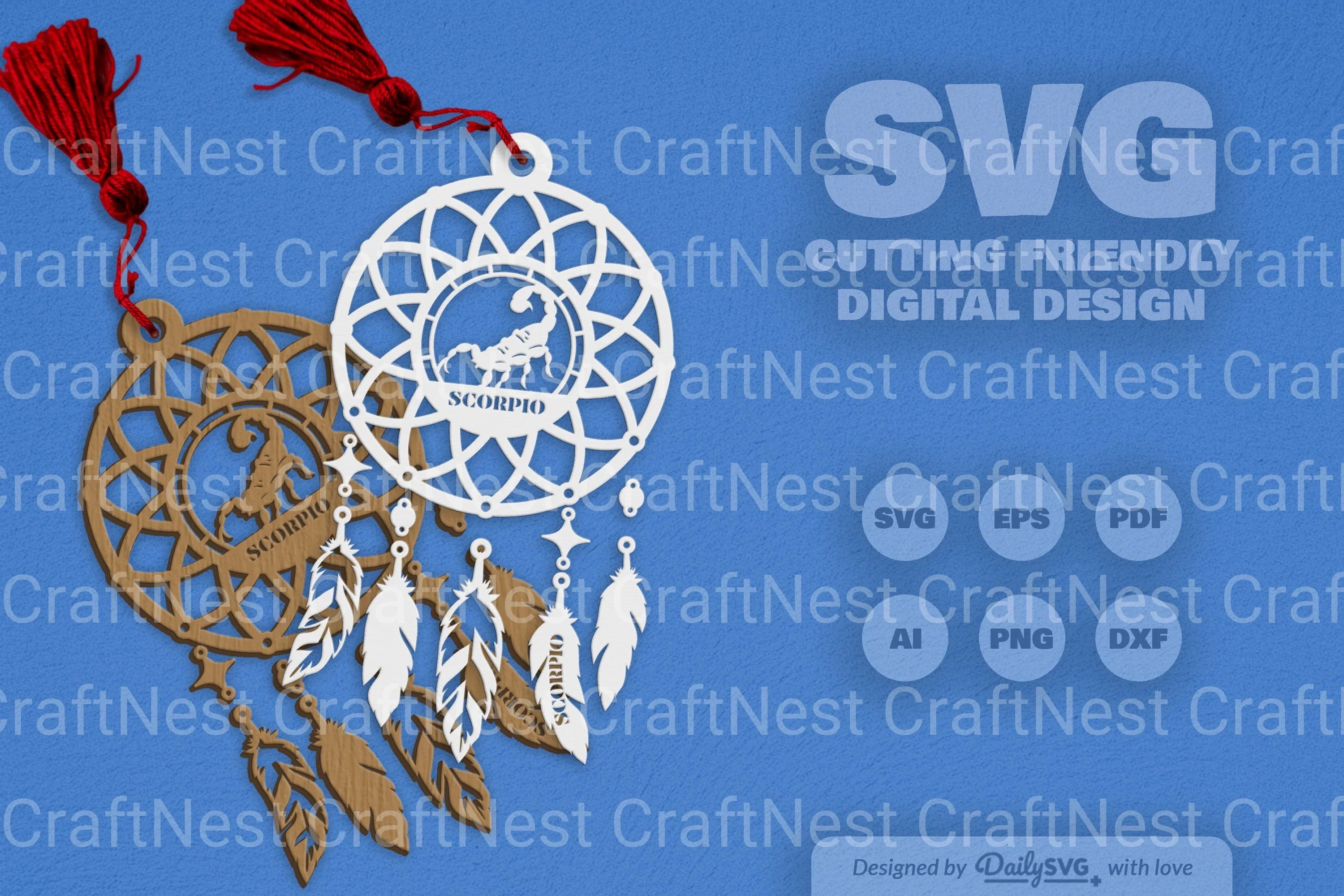 Scorpio Dream Catcher Set SVG Bundle