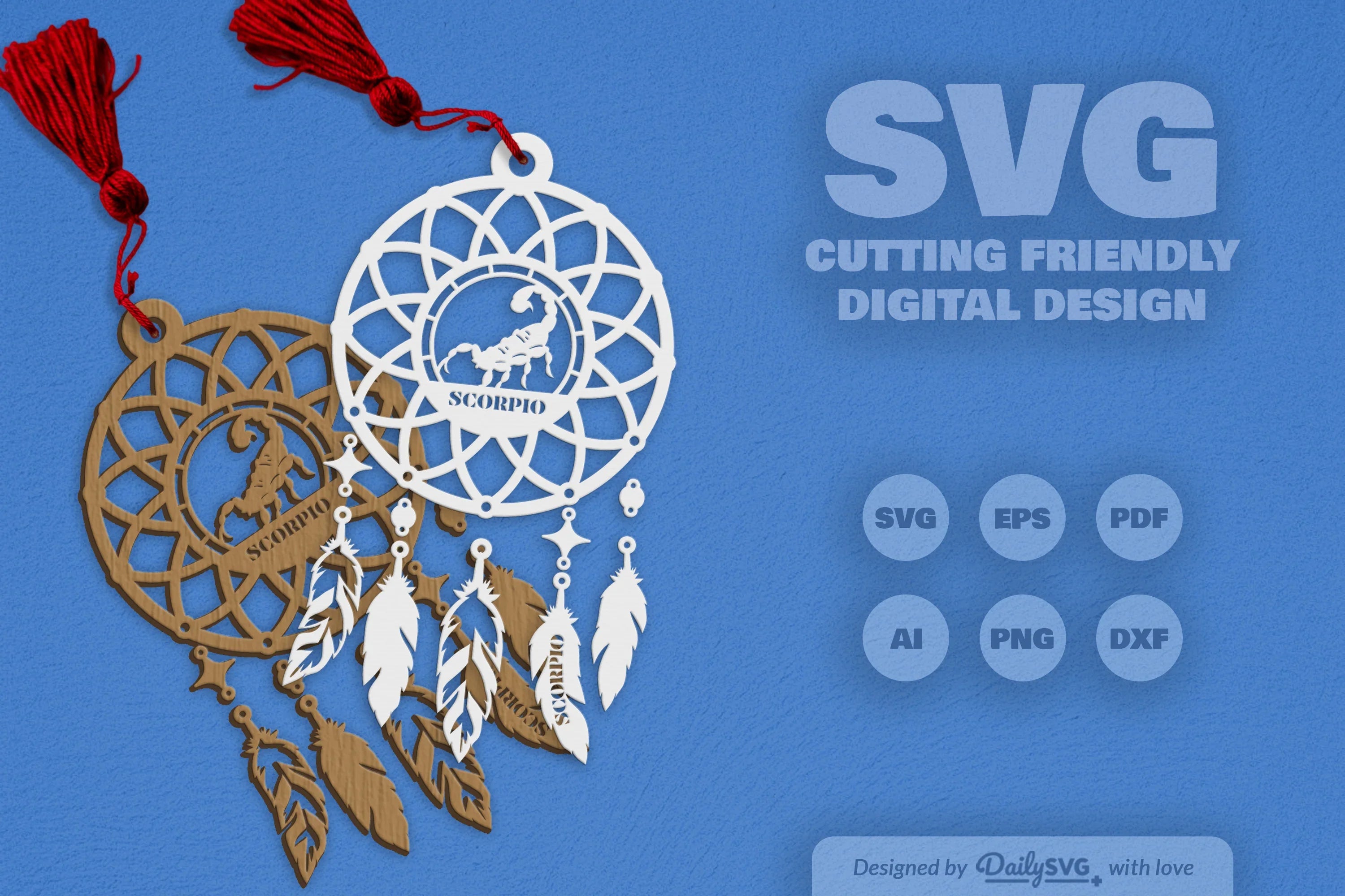 Scorpio Dream Catcher Set SVG Bundle 1 - CraftNest - Digital Crafting and Art