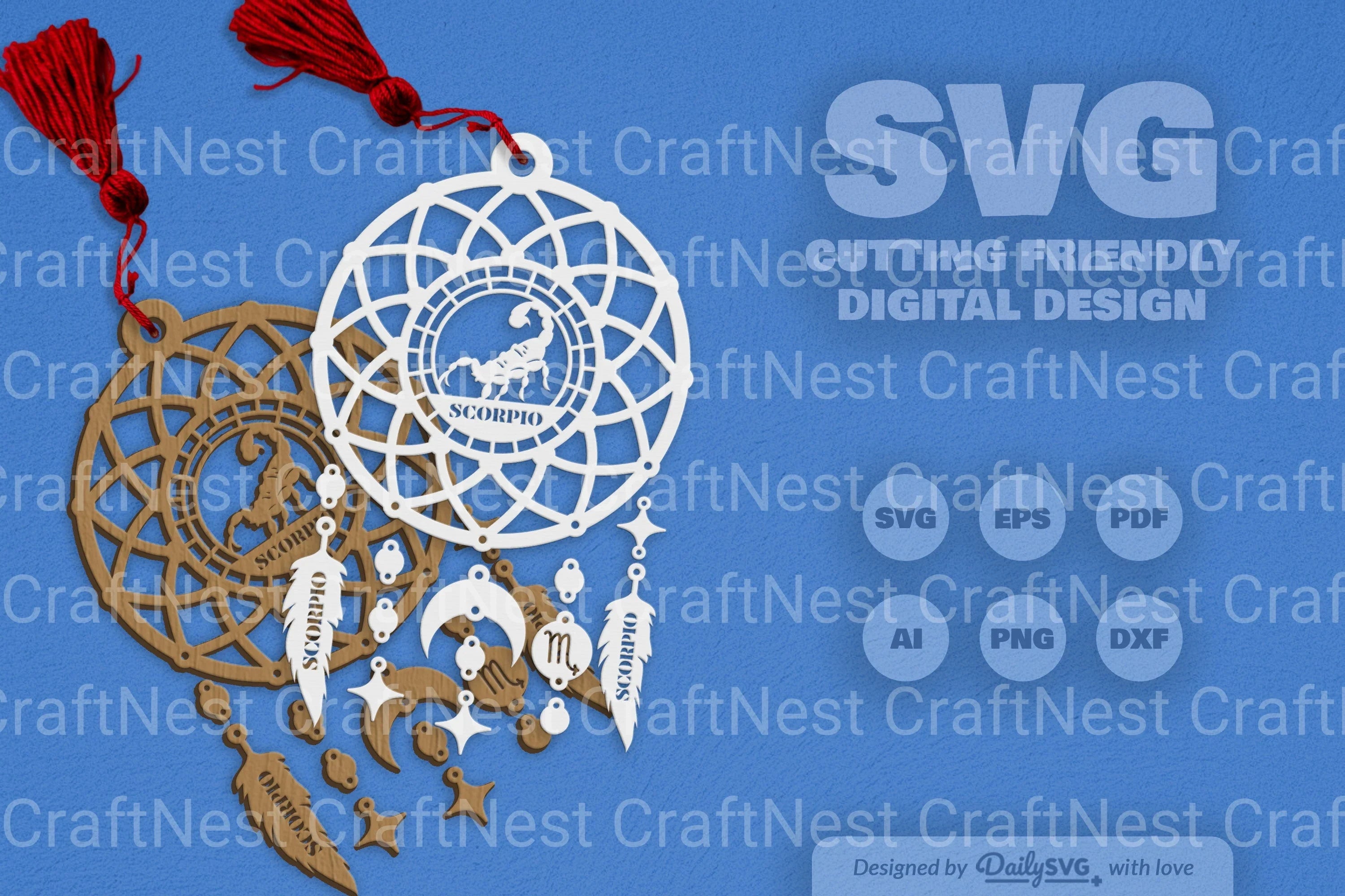 Scorpio Dream Catcher Set SVG Bundle