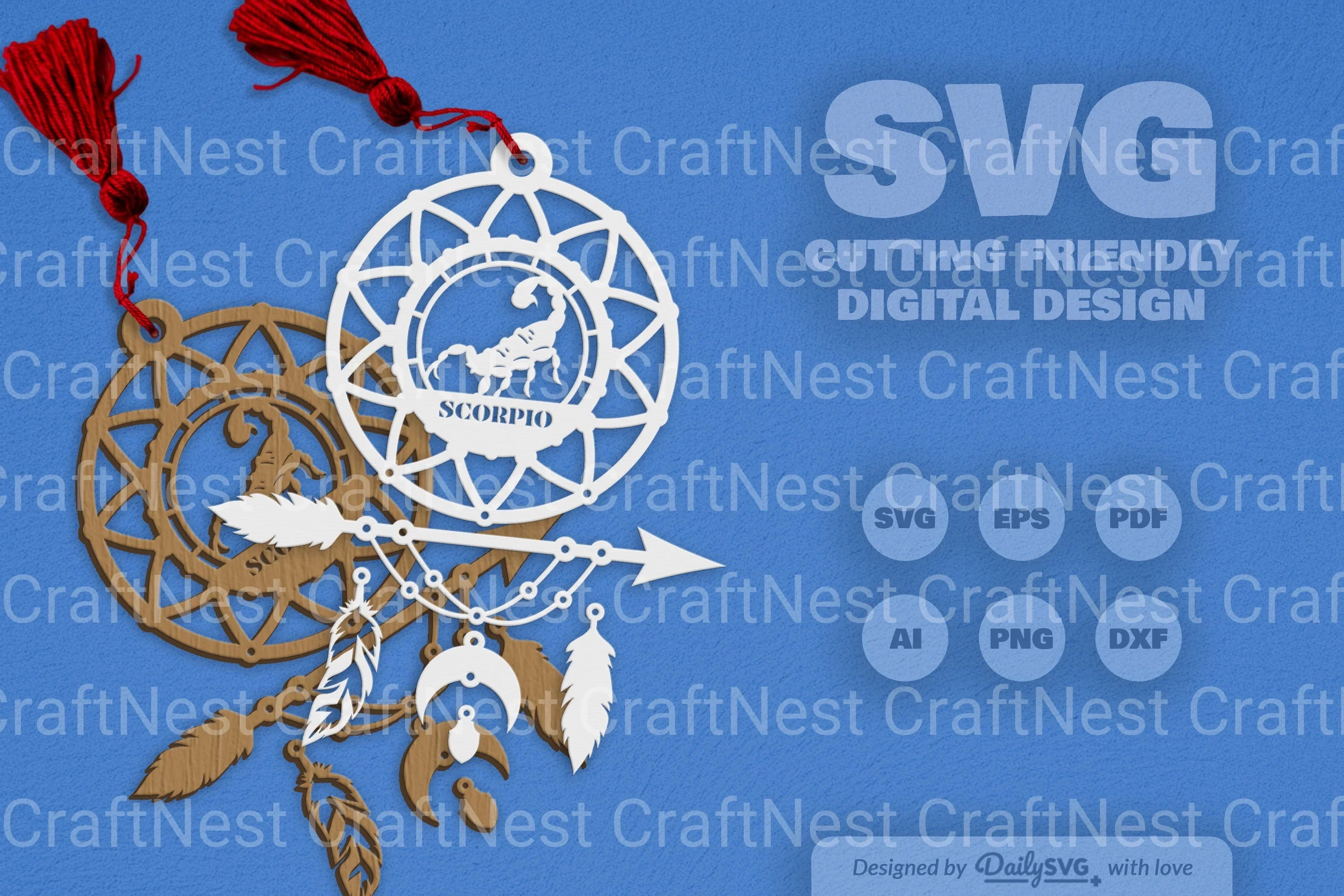 Scorpio Dream Catcher Set SVG Bundle