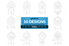 Scorpio Dream Catcher Laser Cut Clipart Set
