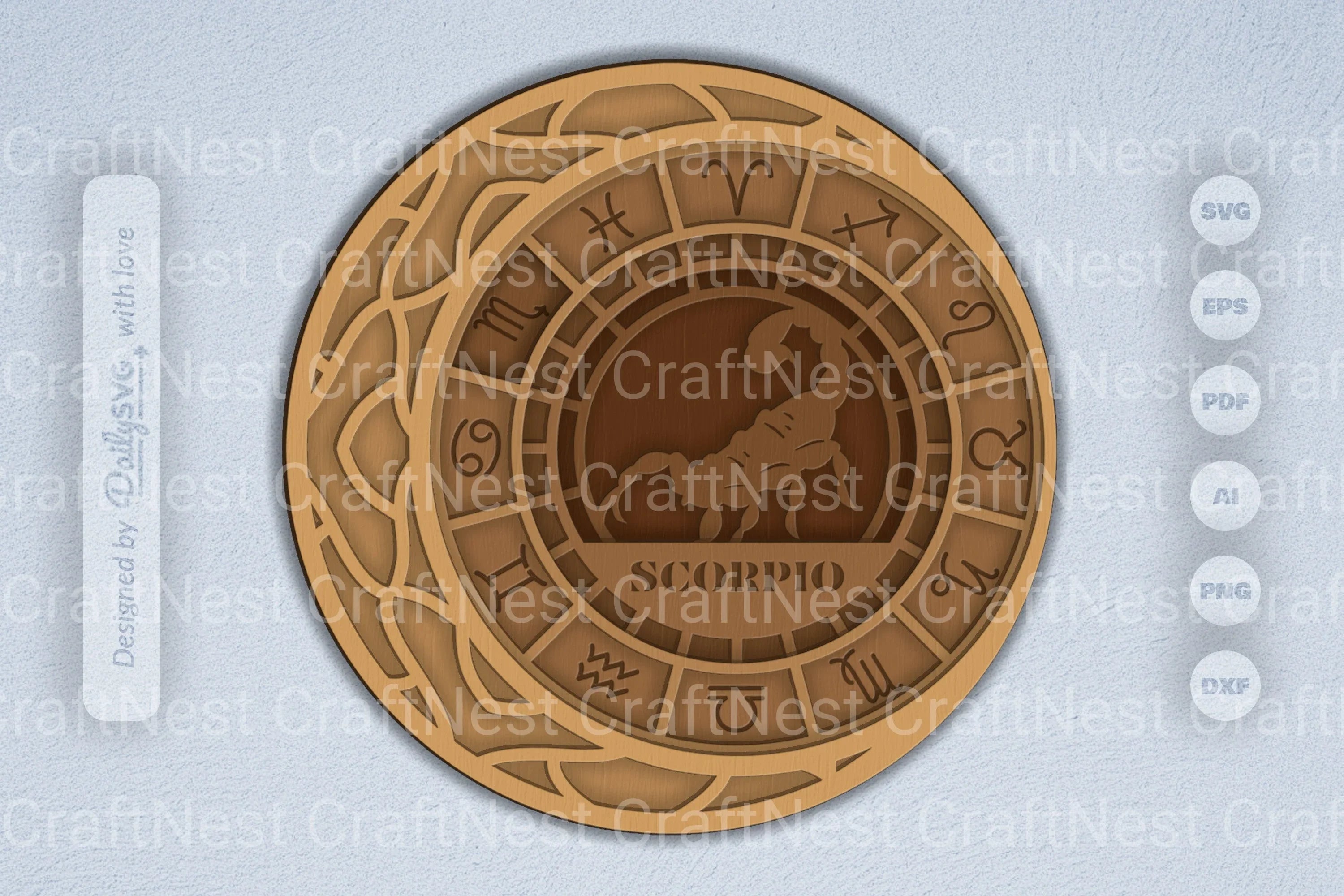 Scorpio Zodiac Laser Cut SVG Bundle