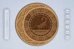 Scorpio Zodiac Laser Cut SVG Bundle - CraftNest - Digital Crafting and Art
