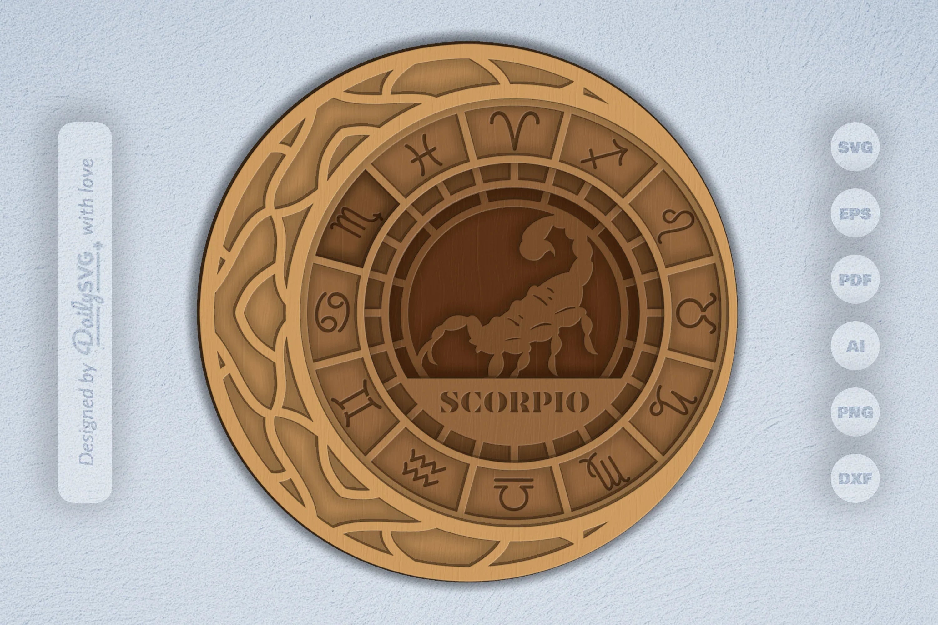 Scorpio Zodiac Laser Cut SVG Bundle - CraftNest - Digital Crafting and Art