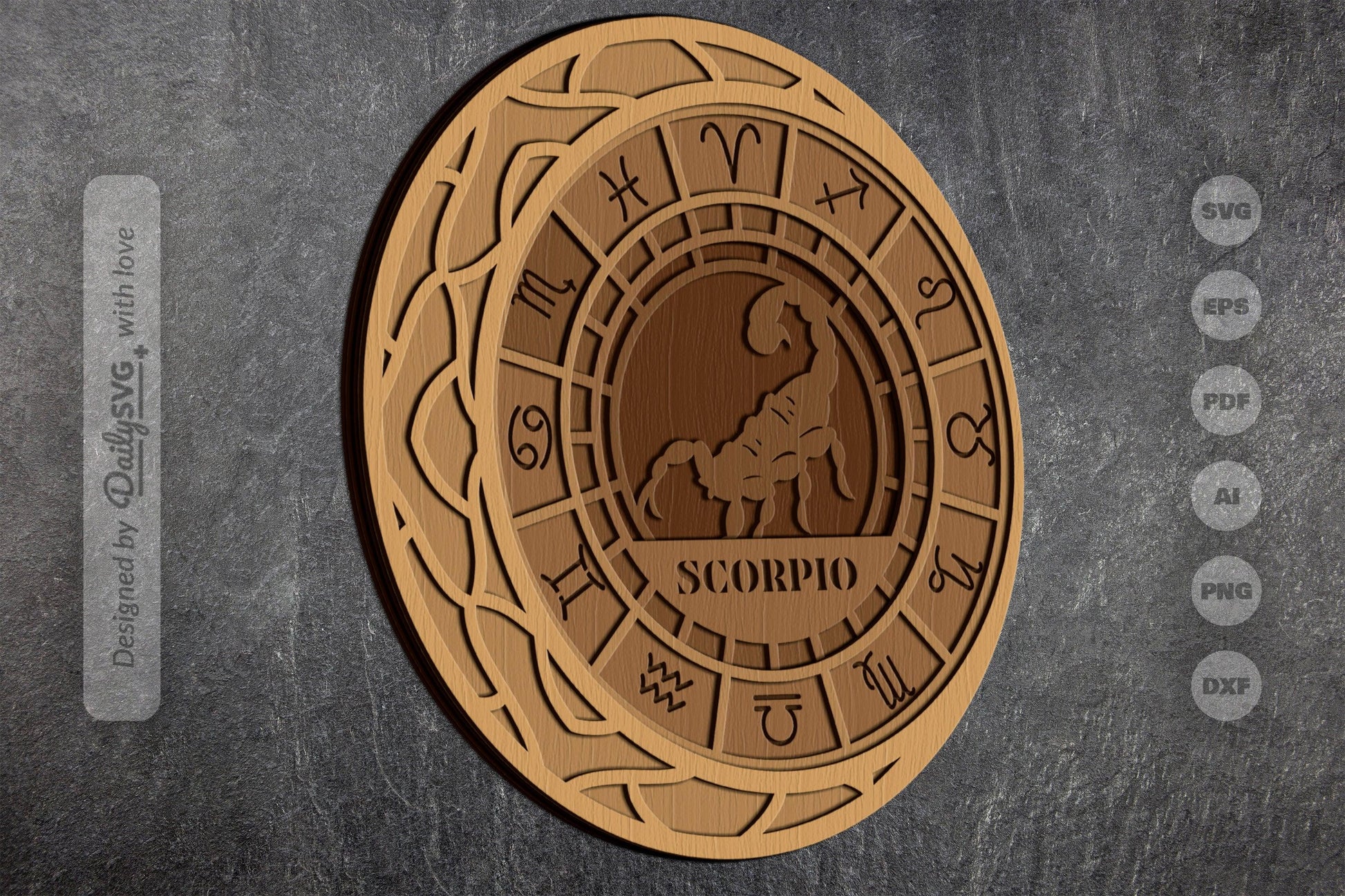 Scorpio Zodiac Laser Cut SVG Bundle - CraftNest - Digital Crafting and Art