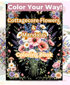 Wildflower Mandala Coloring Book Bundle - CraftNest - Digital Crafting and Art