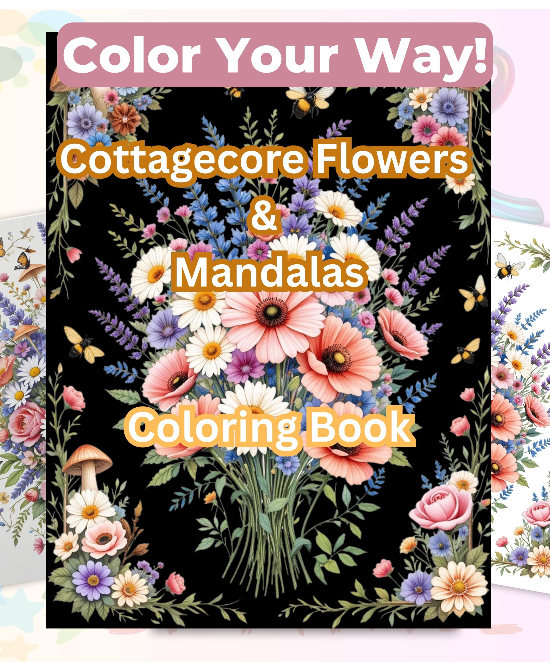 Wildflower Mandala Coloring Book Bundle