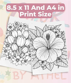 Wildflower Mandala Coloring Book Bundle - CraftNest - Digital Crafting and Art