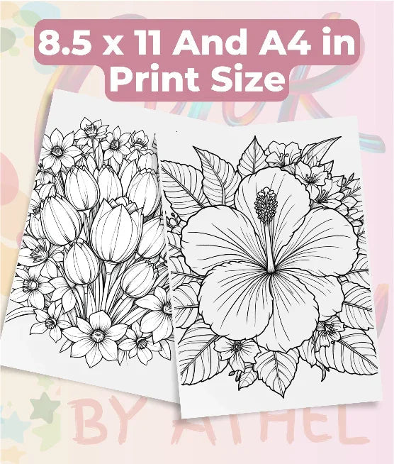 Wildflower Mandala Coloring Book Bundle - CraftNest - Digital Crafting and Art