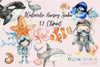 Scuba Diver Nursery Clipart Bundle