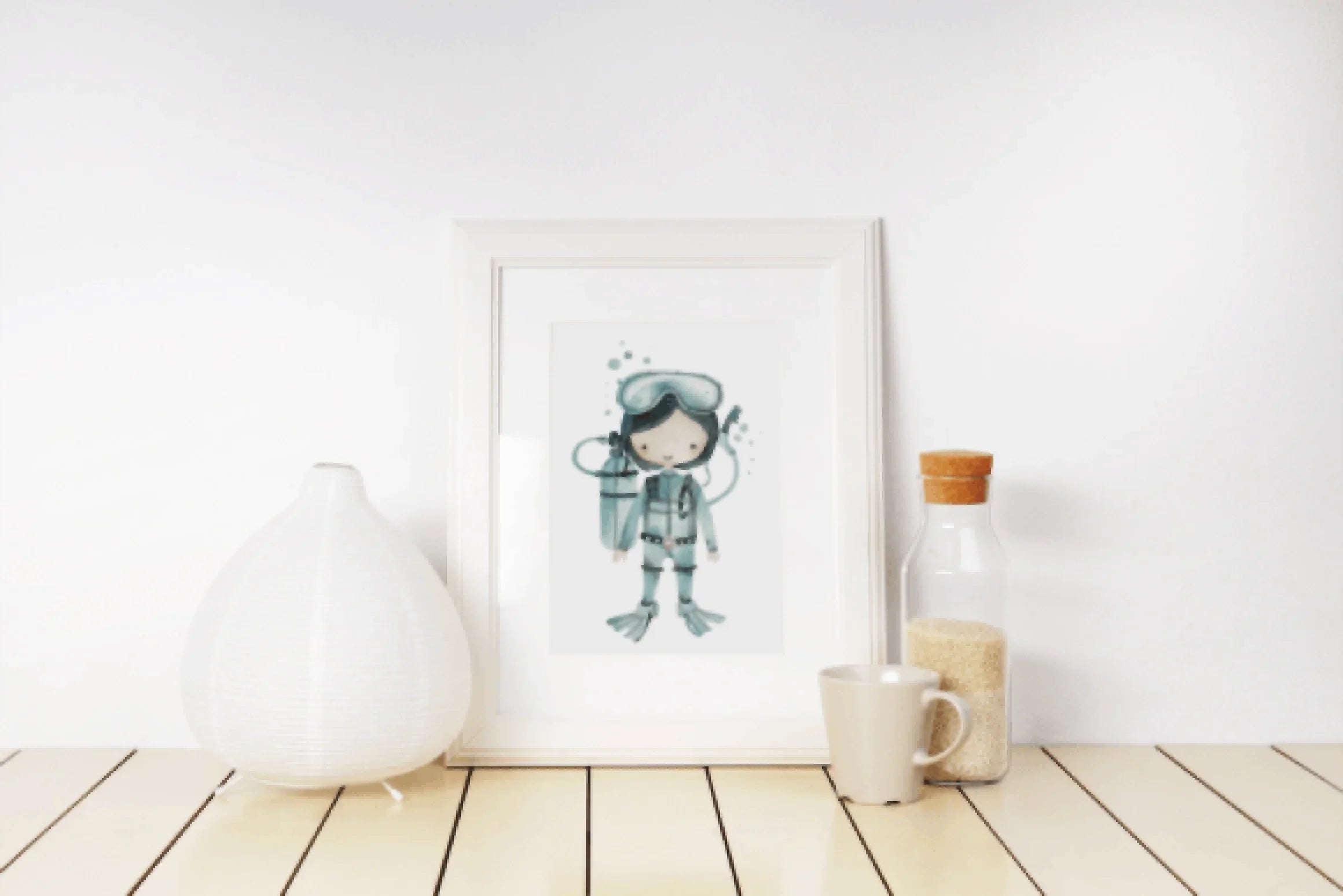 Scuba Diver Nursery Clipart Bundle - CraftNest - Digital Crafting and Art